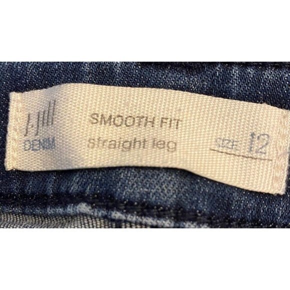 J Jill Denim Womens Dark‎ Wash Blue Smooth Fit Slim Ankle Jeans Size 12 - Picture 3 of 5